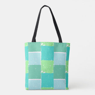 Aqua Green Mint Farbmuster Tasche