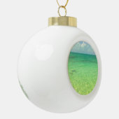 Aqua Green Ocean | Foto Turks und Caicos Keramik Kugel-Ornament (Links)