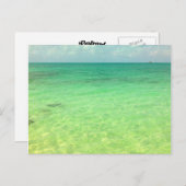 Aqua Green Ocean | Foto Turks und Caicos Postkarte (Vorne/Hinten)