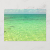 Aqua Green Ocean | Foto Turks und Caicos Postkarte (Vorderseite)
