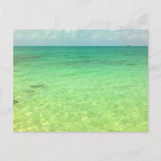 Aqua Green Ocean | Foto Turks und Caicos Postkarte (Vorderseite)