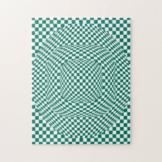 Aqua Green optische Illusionen Puzzle (Vertikal)