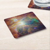 Aqua Green Orion Nebula Celestial Foto Rechteckiger Pappuntersetzer (angewinkelt)