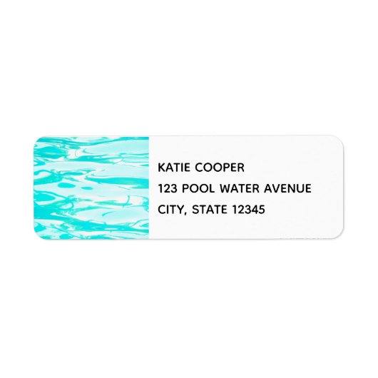 Aqua Green Pool Wasser Abstrakter Hintergrund (Vorne)