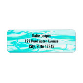 Aqua Green Pool Wasser Abstrakter Hintergrund (Vorne)