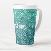 Aqua Green Sparkle Milchtasse (Rechte Ecke)