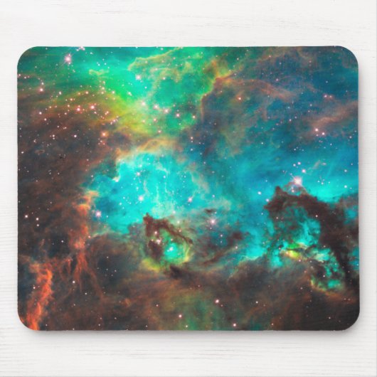 Aqua Green Star Cluster Celestial Mousepad (Vorne)