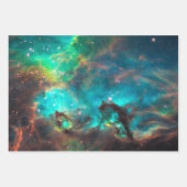 Aqua Green Star Cluster NGC 2074 LMC Geschenkpapier Set (Vorderseite 3)