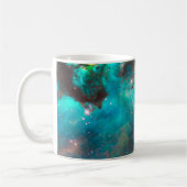 Aqua Green Sternenhaufen Himmelsfoto Kaffeetasse (Links)