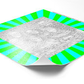 Aqua Green Sternexplosion Frame Foto (Ecke)