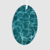 Aqua Green Swimming Pool Foto Ornament (Vorderseite)