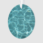 Aqua Green Swimming Pool Foto Ornament (Vorderseite)