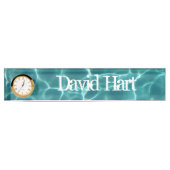 Aqua Green Swimming Pool Photo Namensplakette (Vorderseite)