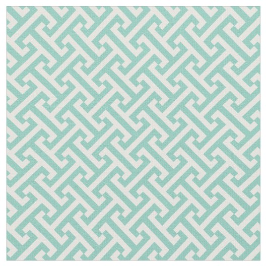 Aqua Gria Key Pattern Stoff (Nahaufnahme)