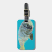 Aqua-Grün Gepäckanhänger (Vorderseite vertikal)