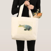 Aqua-Grün Jumbo Stoffbeutel (Vorderseite (Produkt))