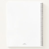 Aqua Grün Lila Blumen Geode Name Journal Notizblock (Rückseite)