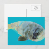 Aqua-Grün Postkarte (Vorne/Hinten)