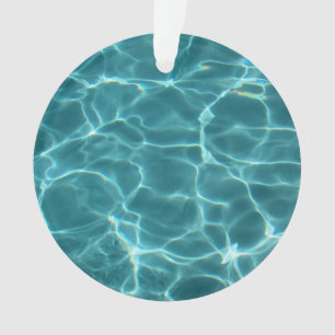 Aqua Grün Schwimmbad Foto Ornament