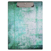 Aqua Grunge Boho Pattern Clipboard Klemmbrett (Vorderseite)