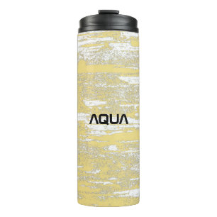 Aqua Grunge, gelb, Cool Thermosbecher