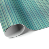 Aqua Grunge Stripes Packpapier (Rolleneckpunkt)