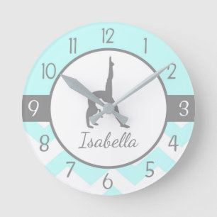 Aqua Gymnastics Wall Clock Runde Wanduhr