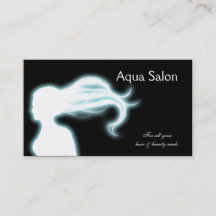 Aqua Hair Salon Visitenkarten