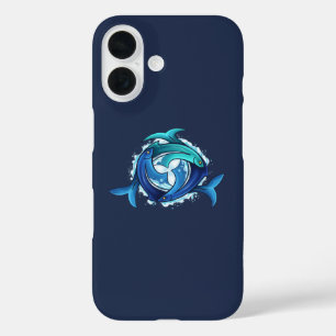 Aqua Harmony: Dreifaltigkeit der miteinander verbu iPhone 16 Hülle