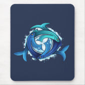 Aqua Harmony: Dreifaltigkeit der miteinander verbu Mousepad (Vorne)