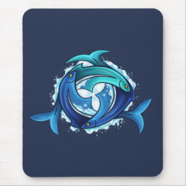 Aqua Harmony: Dreifaltigkeit der miteinander verbu Mousepad