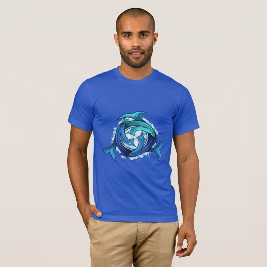 Aqua Harmony: Dreifaltigkeit der miteinander verbu T-Shirt (Vorne ganz)