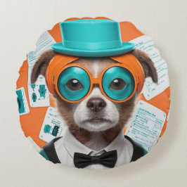 Aqua Hated Buddy Rundes Kissen