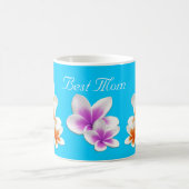 Aqua Hawaiian Blume Mama Custom Coffee Tasse (Mittel)
