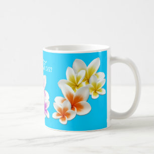 Aqua Hawaiian Blume Mama Custom Coffee Tasse