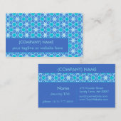 Aqua-hawaiische Sterne unter einem hellen Visitenkarte (Vorne/Hinten)