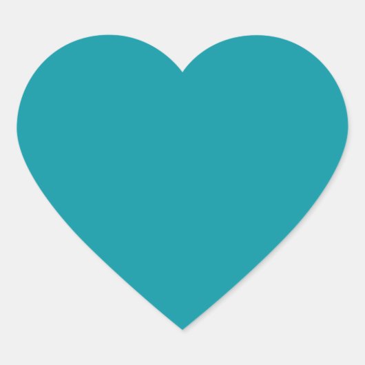 Aqua Heart Sticker (Vorderseite)