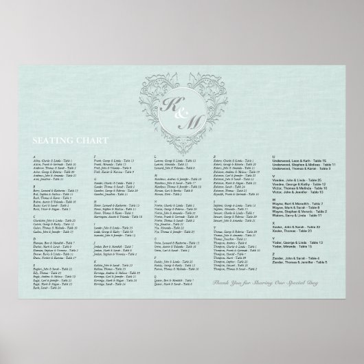 Aqua HeartyChic Poster (Vorne)