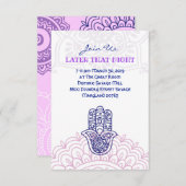 Aqua HEMSA Party Card für Beth Einladung (Vorne/Hinten)