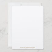 Aqua Hibiskus Temple Wedding & Empfang Einladung (Rückseite)