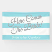 Aqua, hier kommt die Braut, Brautparty Banner (Horizontal)