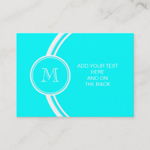 Aqua High End Personalisiert Visitenkarte