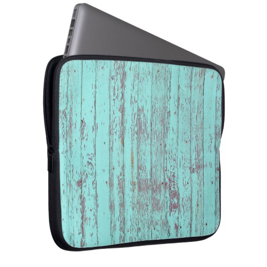 Aqua-Hintergrund Laptopschutzhülle (Vorne Rechts)