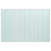 Aqua Hipster Geek Glasses Fabric Stoff (Yard (91,4 cm))