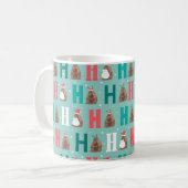 Aqua Ho Ho Ho Armadillo Kaffeetasse (Vorderseite Links)