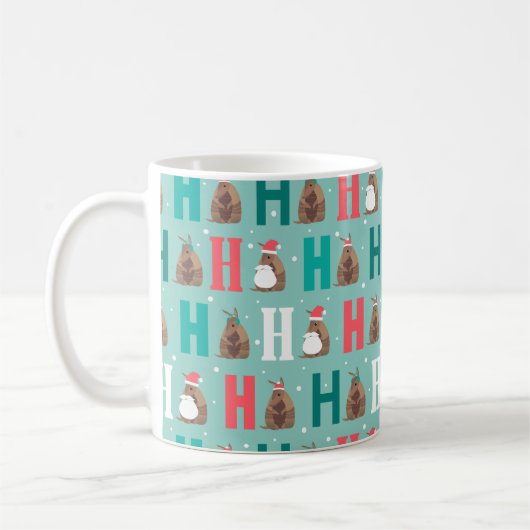 Aqua Ho Ho Ho Armadillo Kaffeetasse (Links)