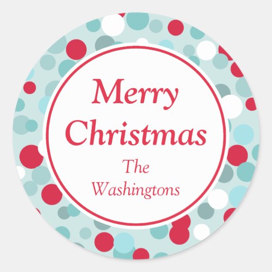 Aqua Holiday Stickers (Vorderseite)