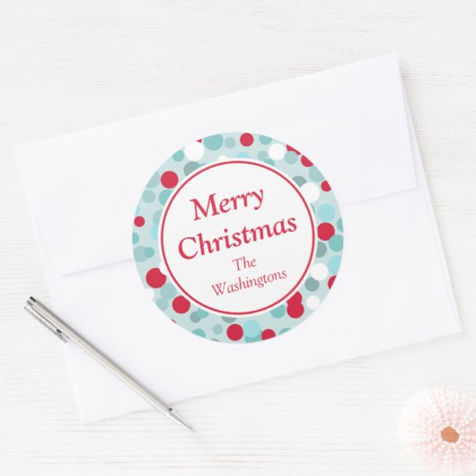 Aqua Holiday Stickers (Umschlag)