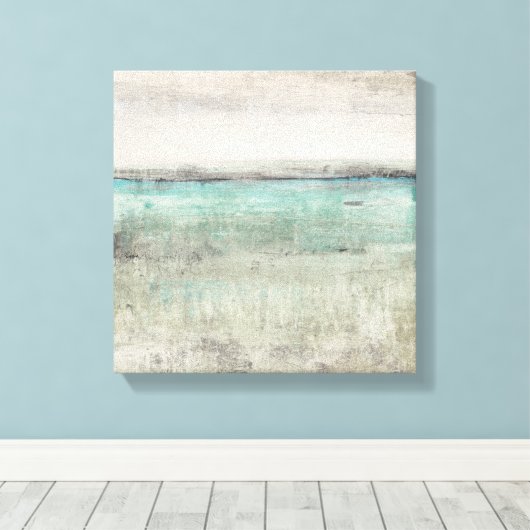 Aqua Horizon Leinwanddruck (Insitu (Holzboden))