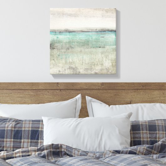 Aqua Horizon Leinwanddruck (Insitu (Schlafzimmer))